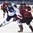 POPRAD, SLOVAKIA - APRIL 16: Finland's Joni Ikonen #13 scores while Latvia's Niks Krollis #26 looks on during preliminary round action at the 2017 IIHF Ice Hockey U18 World Championship. (Photo by Andrea Cardin/HHOF-IIHF Images)


